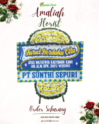 Papan Bunga Duka di Langkapura Baru