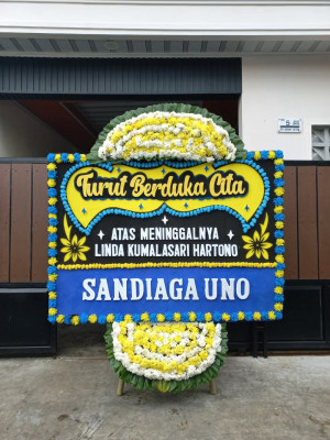 Papan Bunga Duka di Langkapura Baru